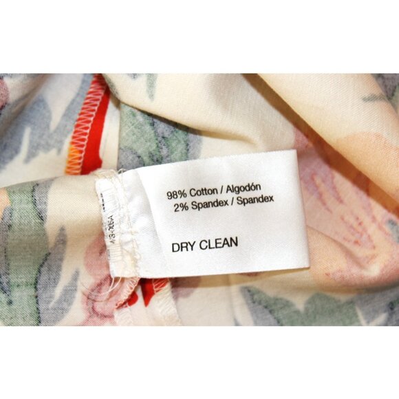 OSCAR by Oscar de la Renta Floral A-Line Stretchy Cotton Skirt - Picture 8 of 9